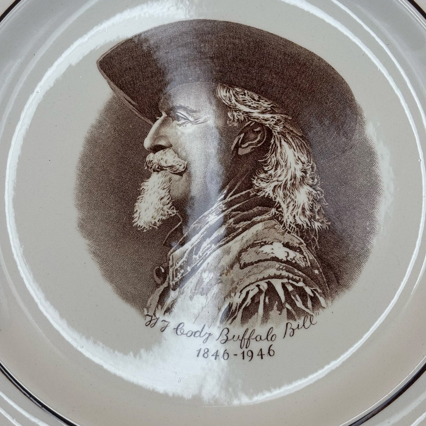 Buffalo Bill Cody Centennial Commemorative Plate – Haviland England 1846–1946