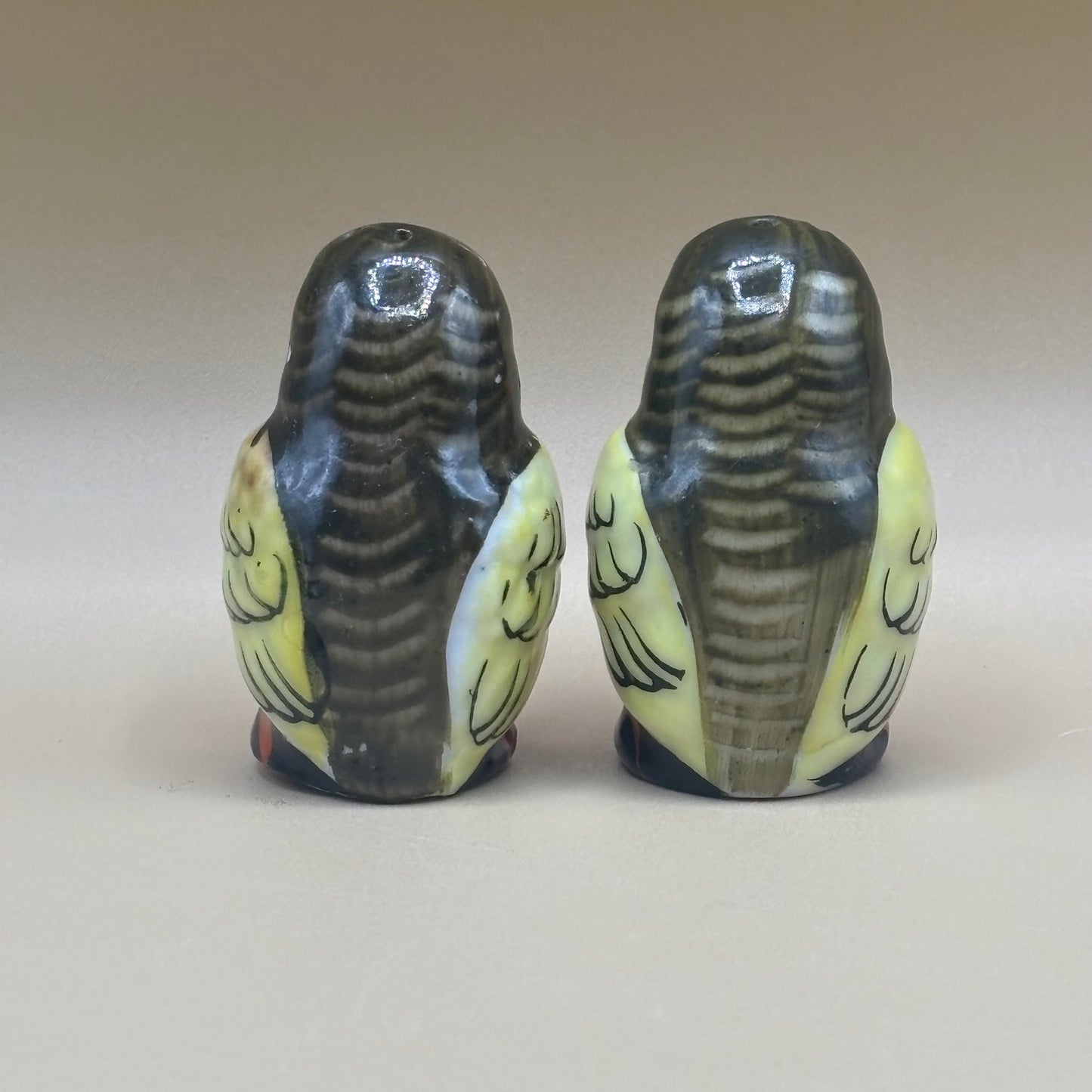 Vintage Japanese Robin Salt and Pepper Shakers