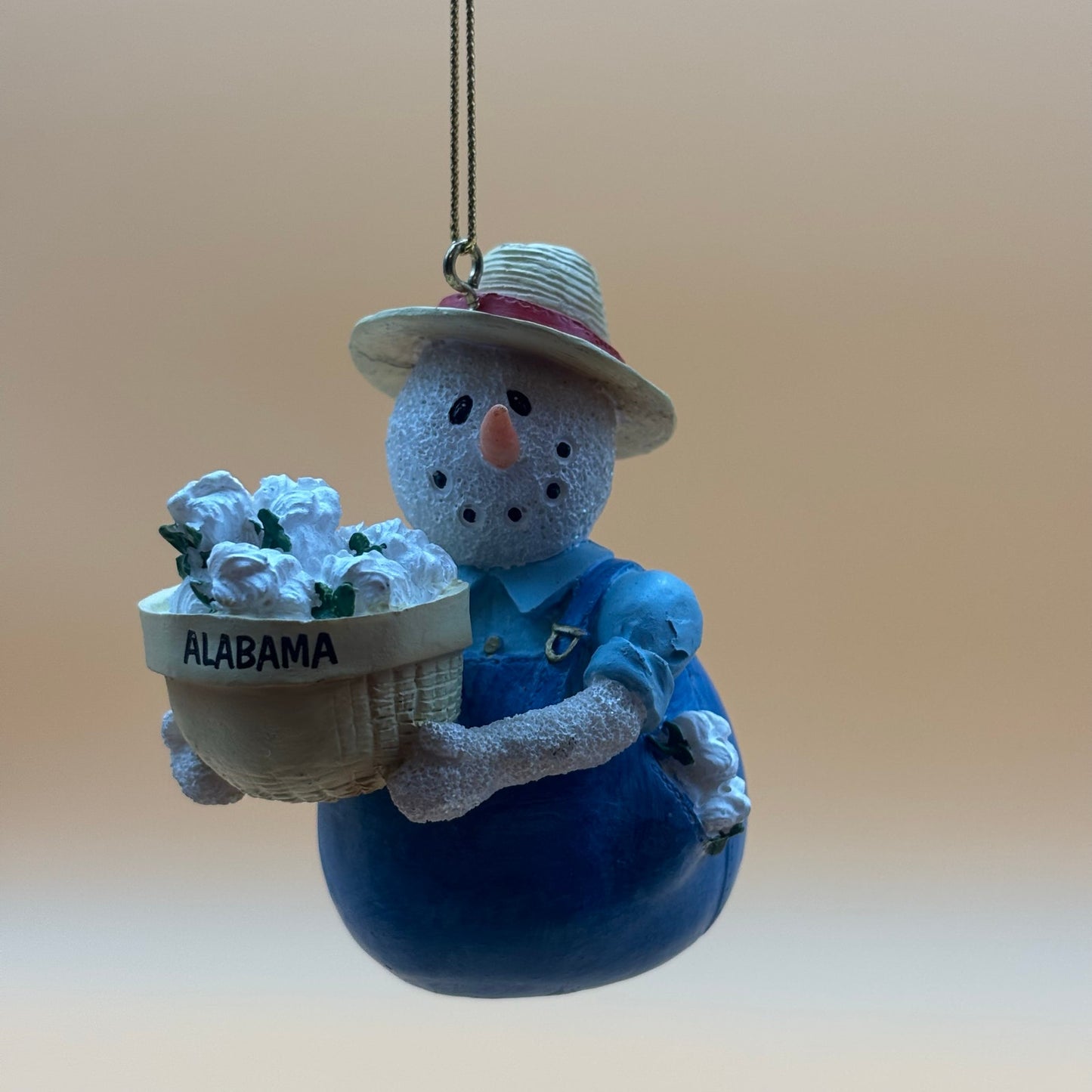 2001 Alabama State Quarter Snowman Vintage Ornament with Box