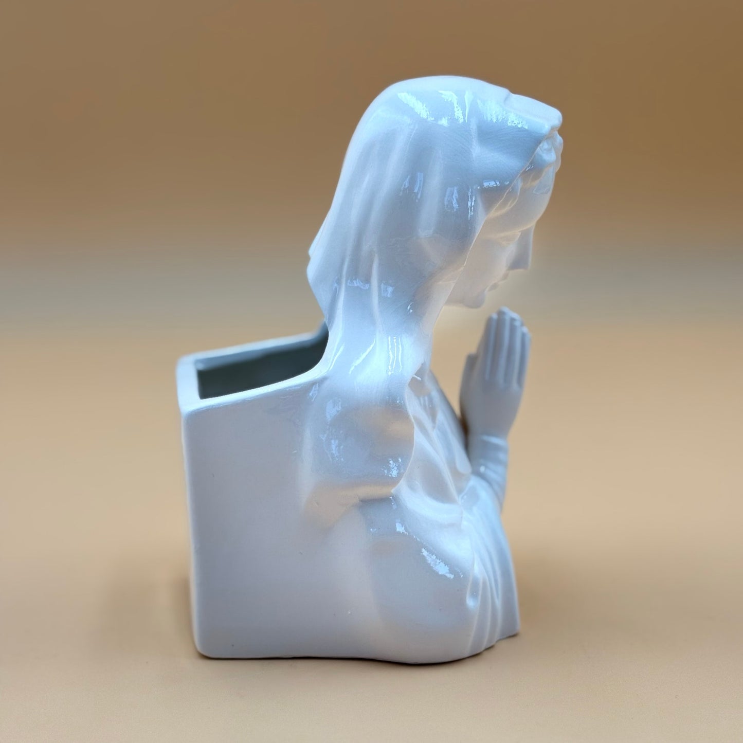 Praying Virgin Mary Planter Vintage Made in Japan