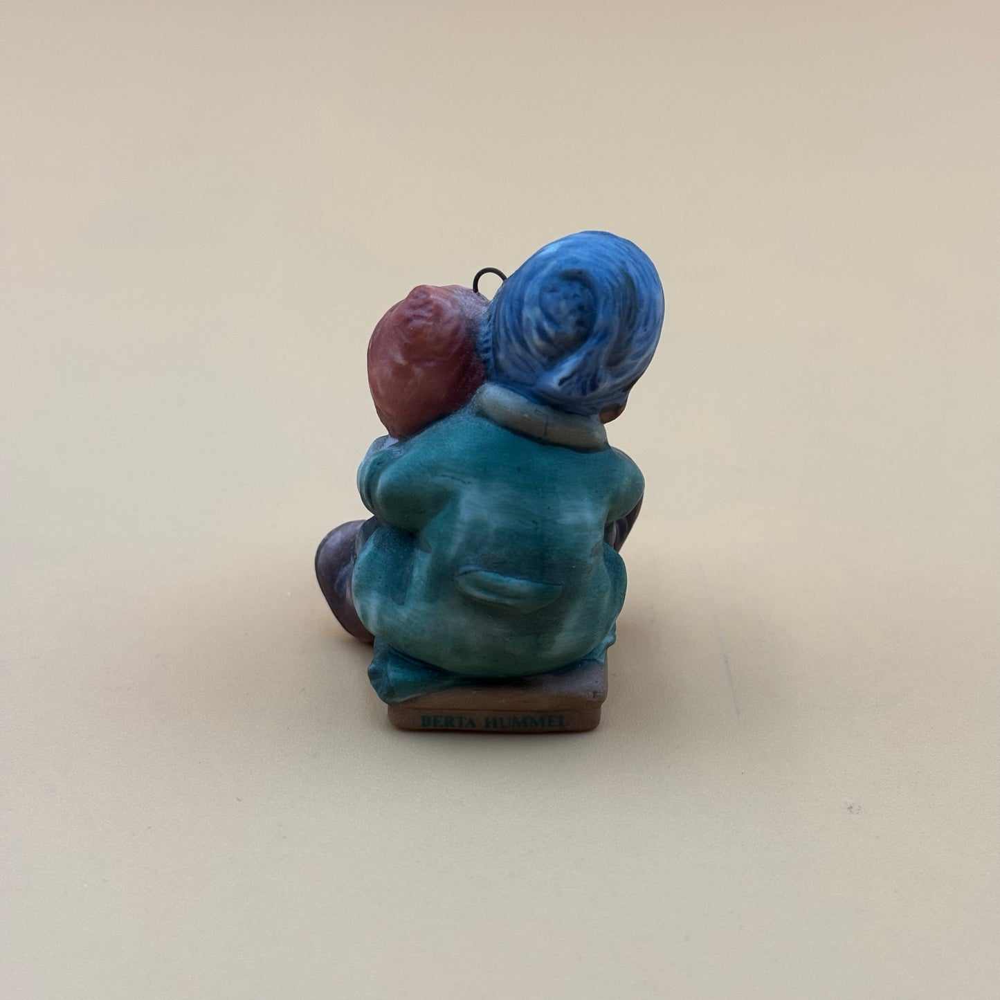 Goebel 2003 Boy and Girl on Sled Ornament with Puppy