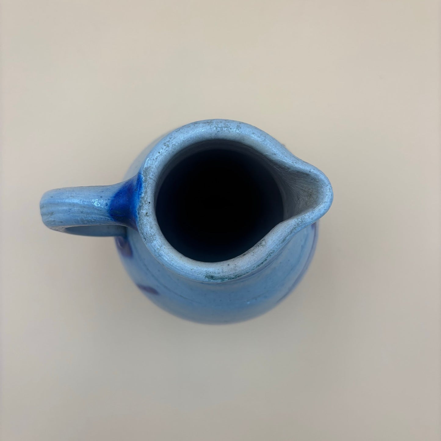 Blue Salt Glaze Stoneware Jug Vase