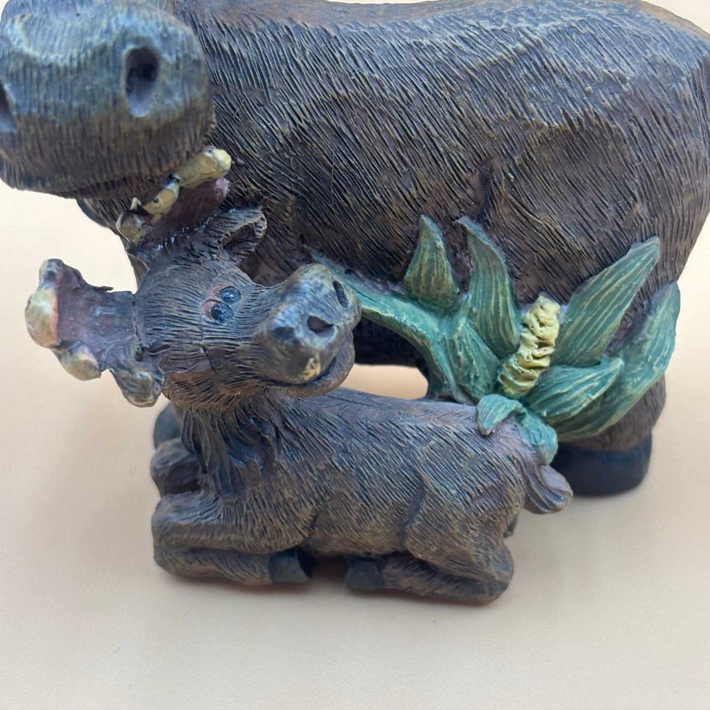 Bear and Moose Family Resin Figurines – Rustic Cabin Decor