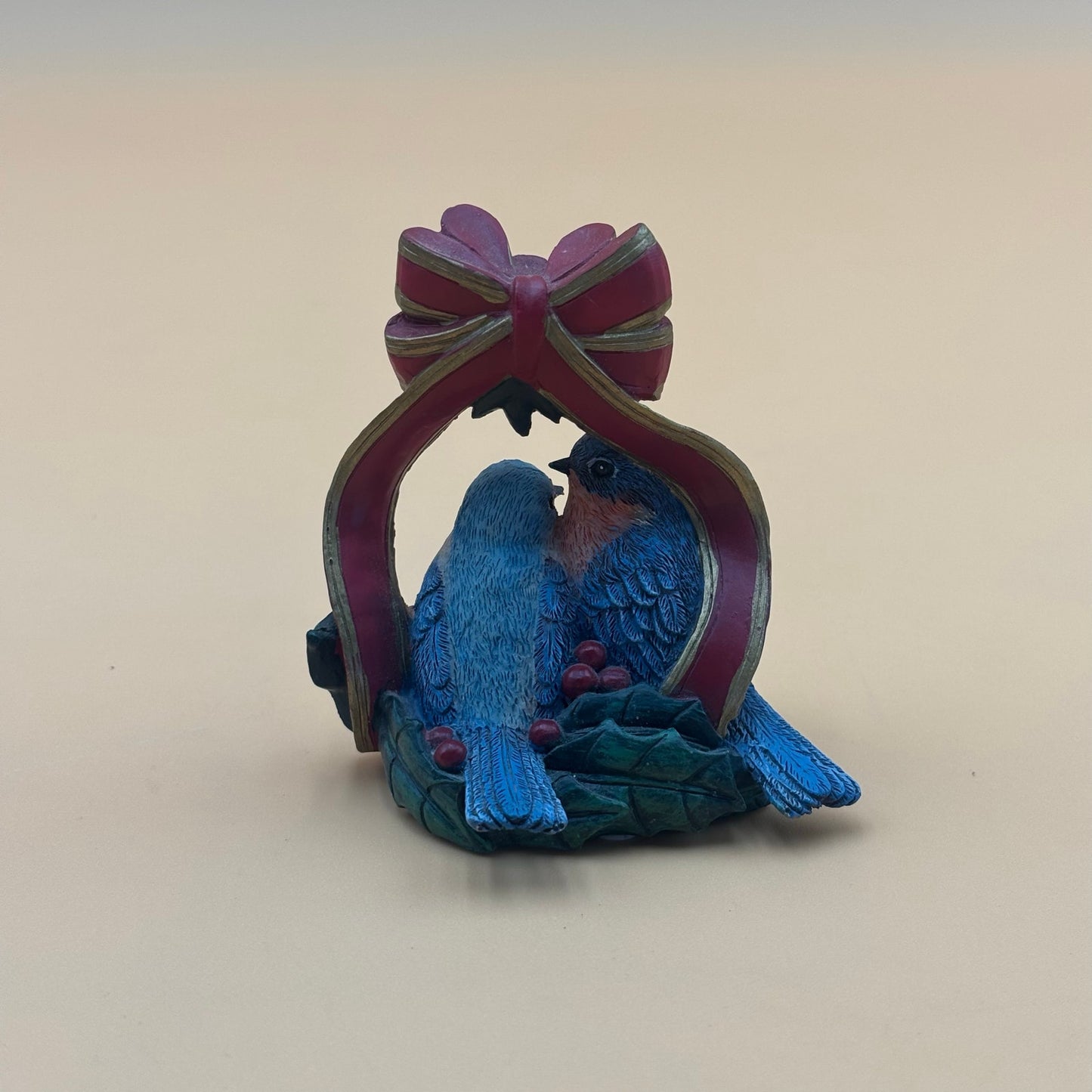 Set of 3 AWH Bird Figurines – Cardinals, Bluebirds & Nuthatchers