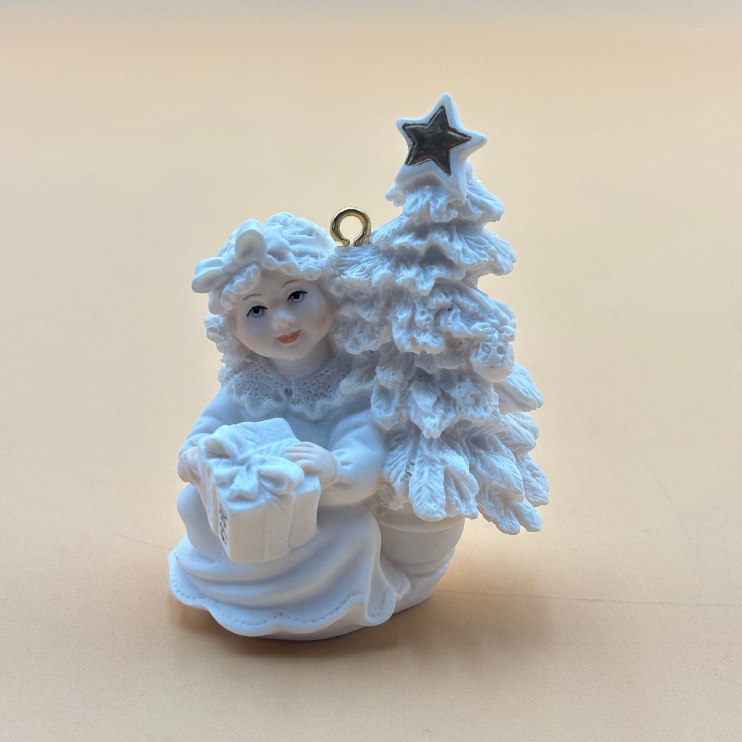 Giuseppe Armani Girl with Christmas Tree 1998 Eve Ornament - Made in Italy