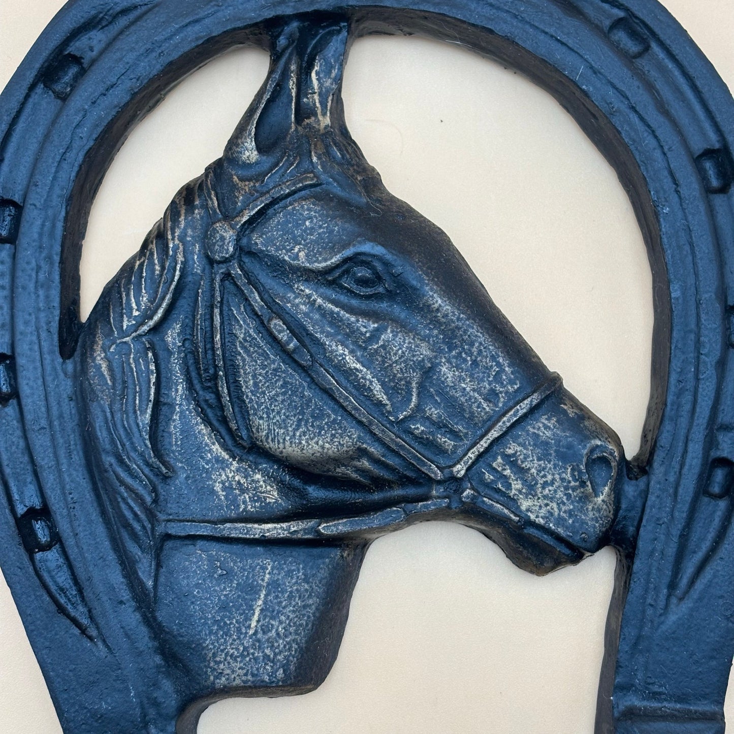 Horse Head Horseshoe Wall Art – Made From Lignite Coal, North Dakota