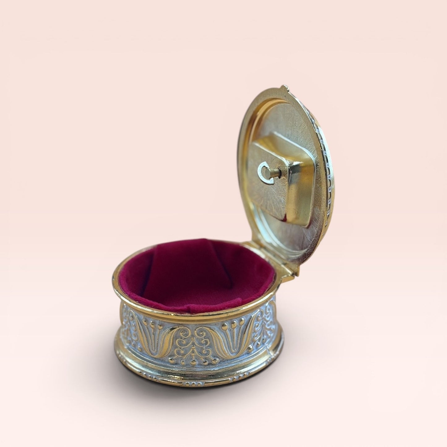 Vintage San Francisco Music Box Floral Trinket Box Plays I Will Wait For You