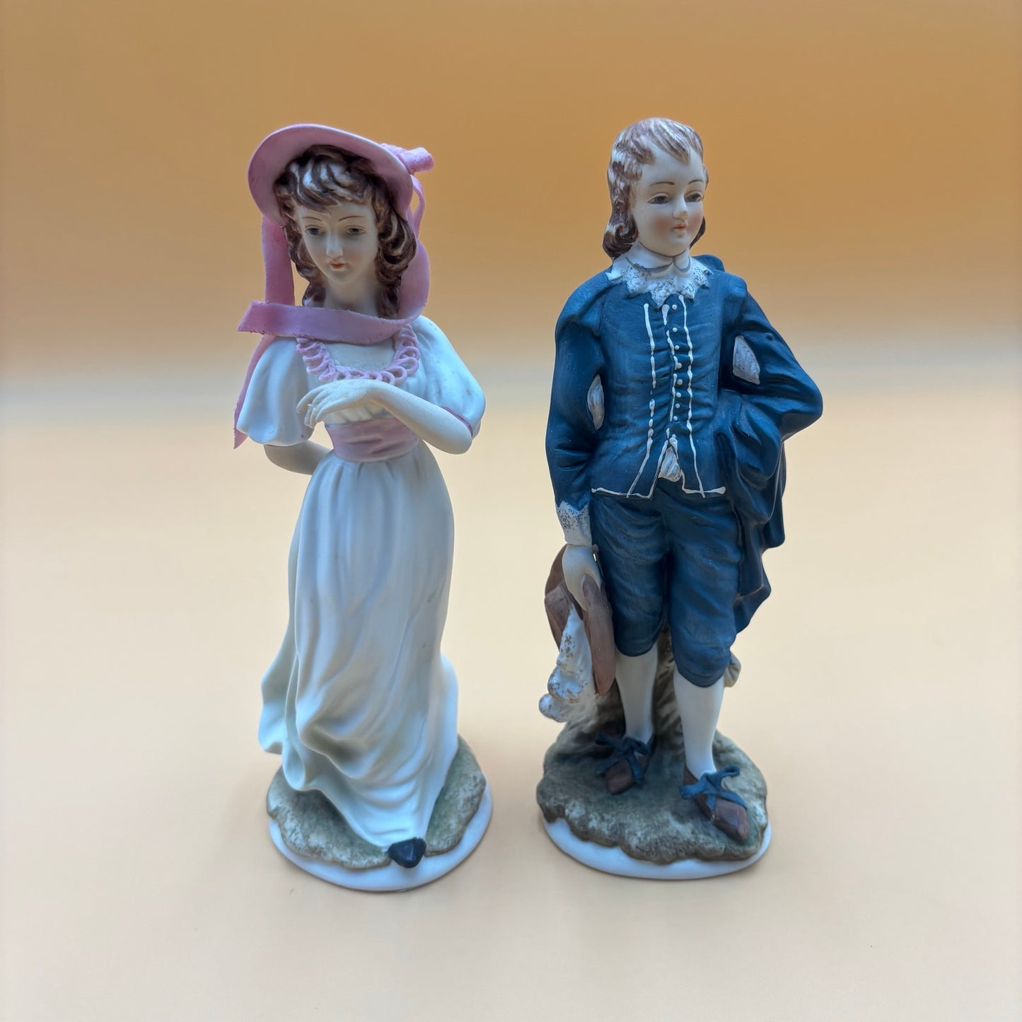 Victorian Couple Lefton China KW387 Limited Edition Figurines – Pair