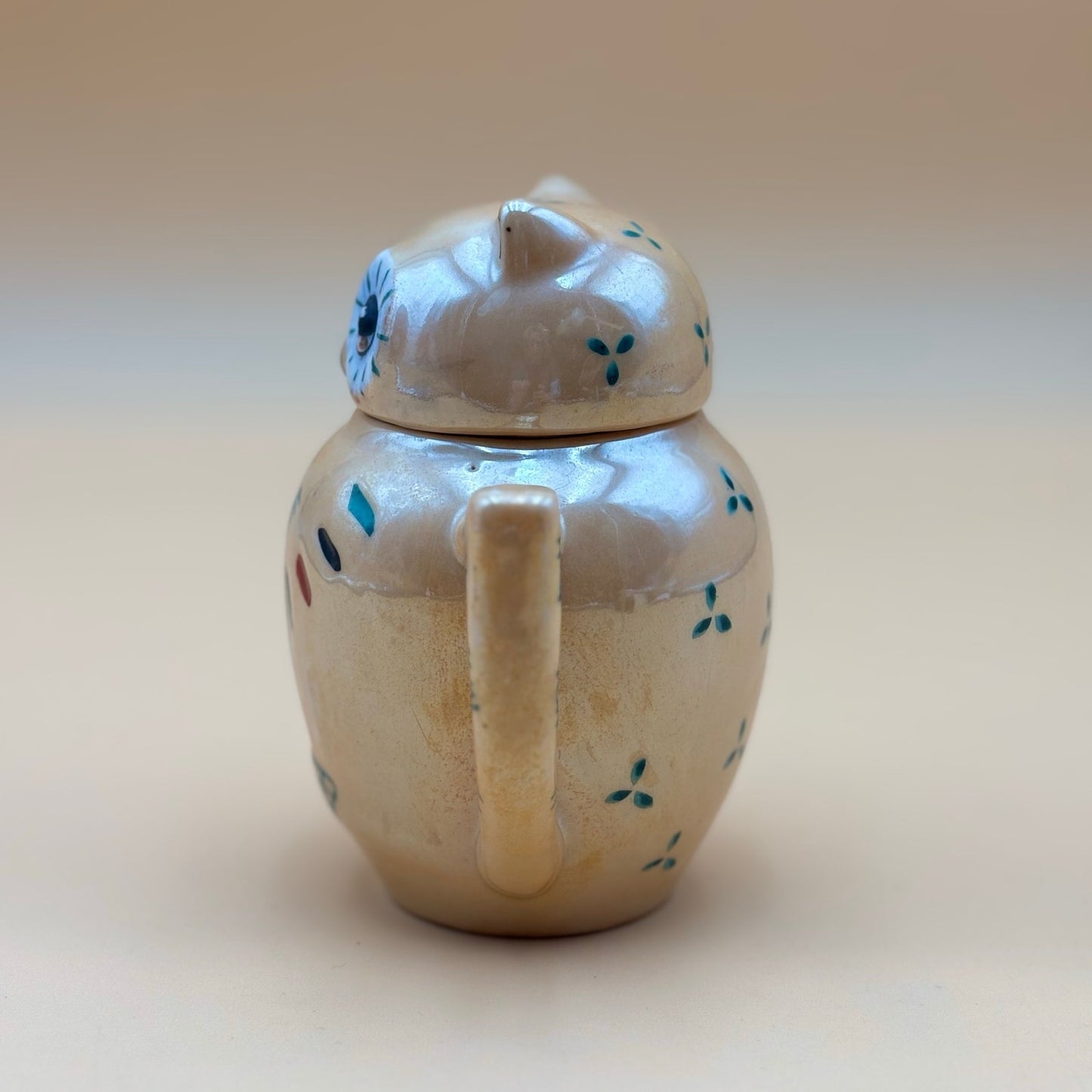 Hand Painted Shiny Vintage Ceramic Owl Teapot – Pier 1 Imports Collectible
