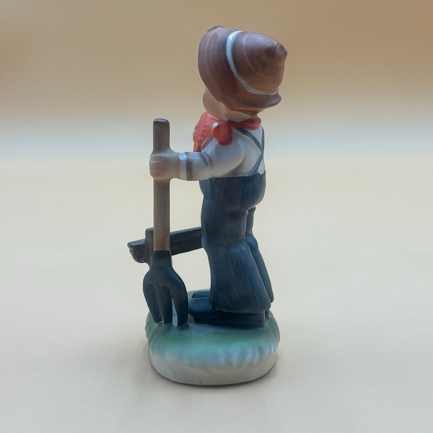 Vintage Erich Stauffer Farm Boy Figurine - Japan Made