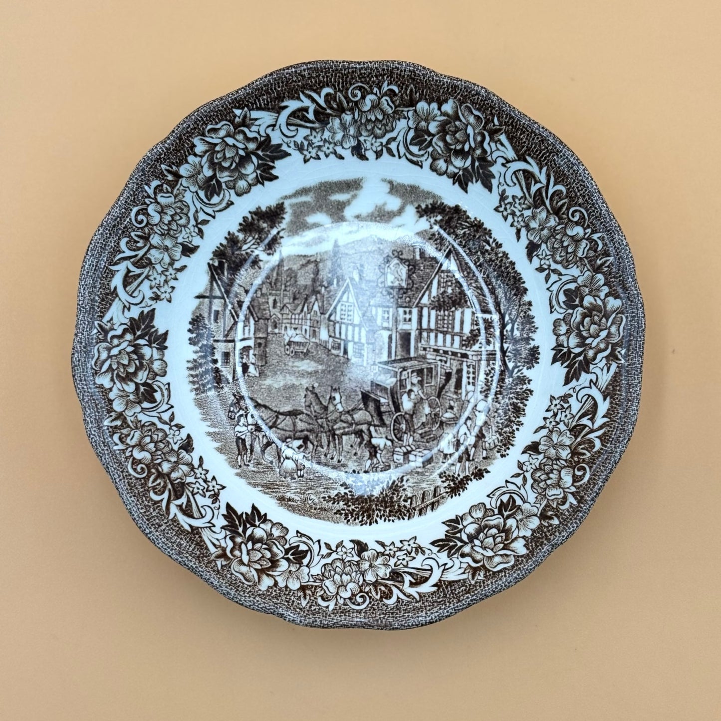 Royal Staffordshire Stratford Stage Cup and Saucer – J.&G. Meakin England