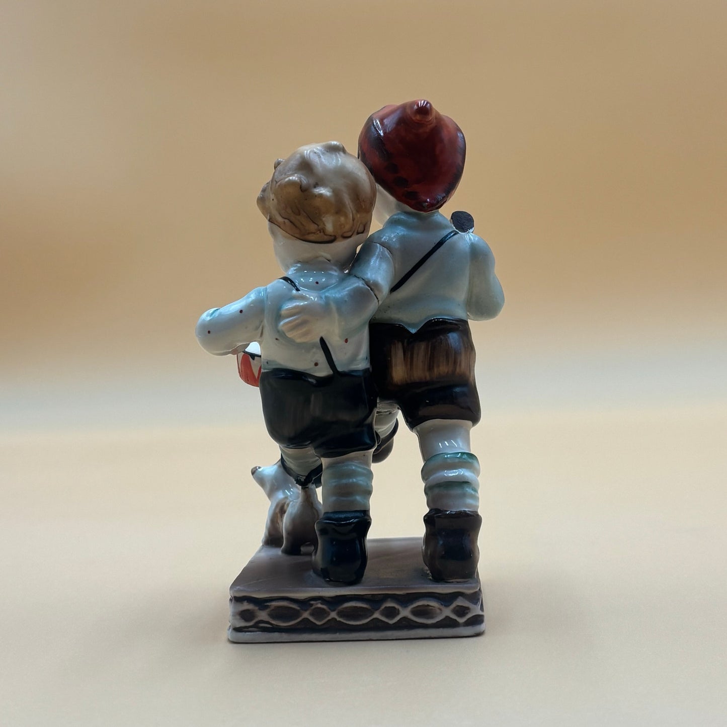 Vintage Occupied Japan Boys with Drum & Rifle Figurine 1950s