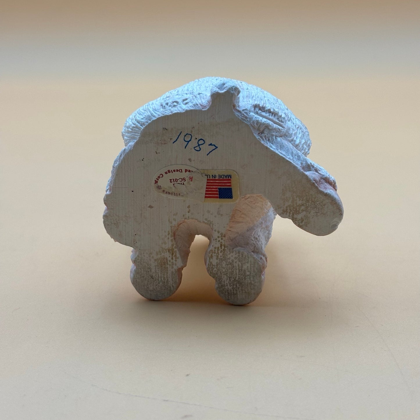 Stone Critters 1987 Pig Figurine by United Design – Made in USA