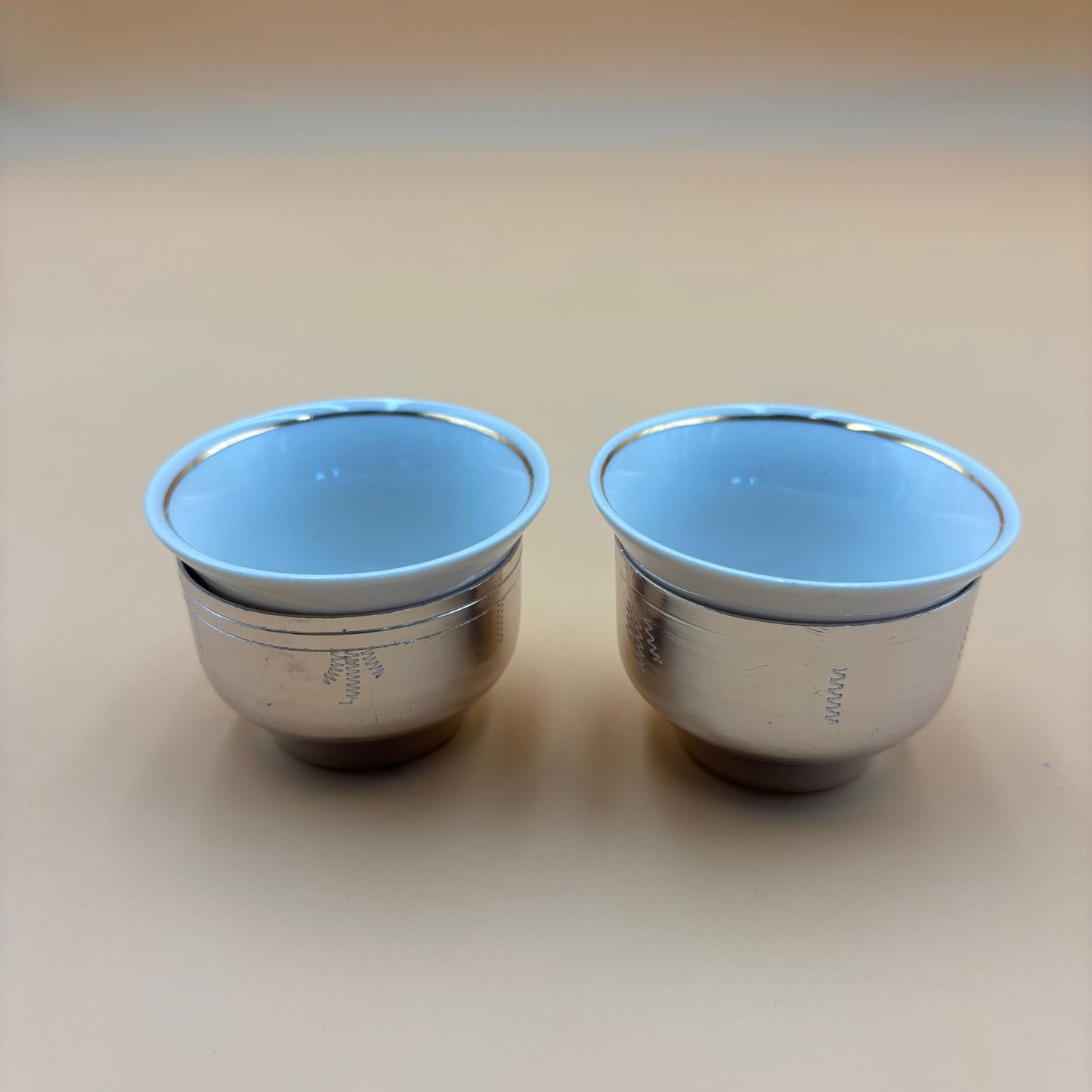 Antique Turkish Coffee Set with Tray, Cups, Pot & Accessories