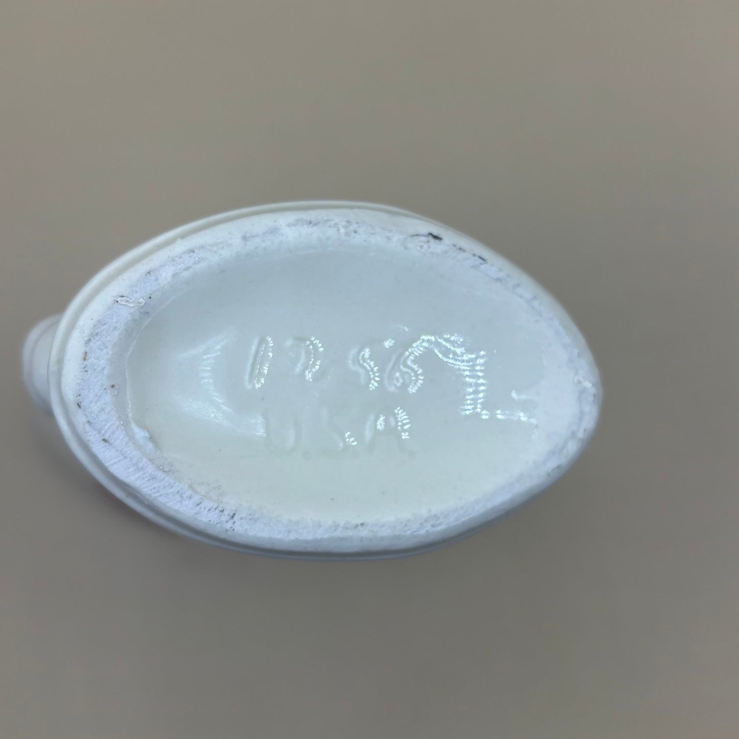 VTG Shawnee Pottery Cornucopia Bud Vase #1256 - Pink Floral USA