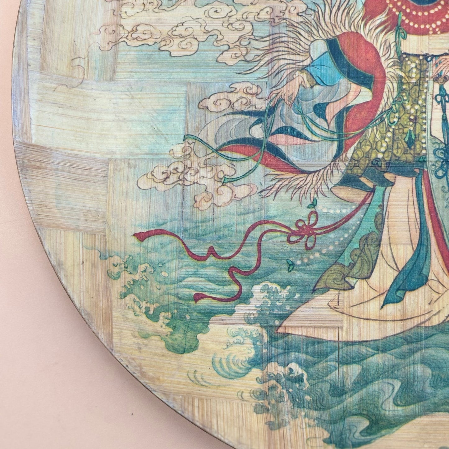 Bamboo Plates “Flowers Scattered by the Goddess” & “Goddess of the Lo River”