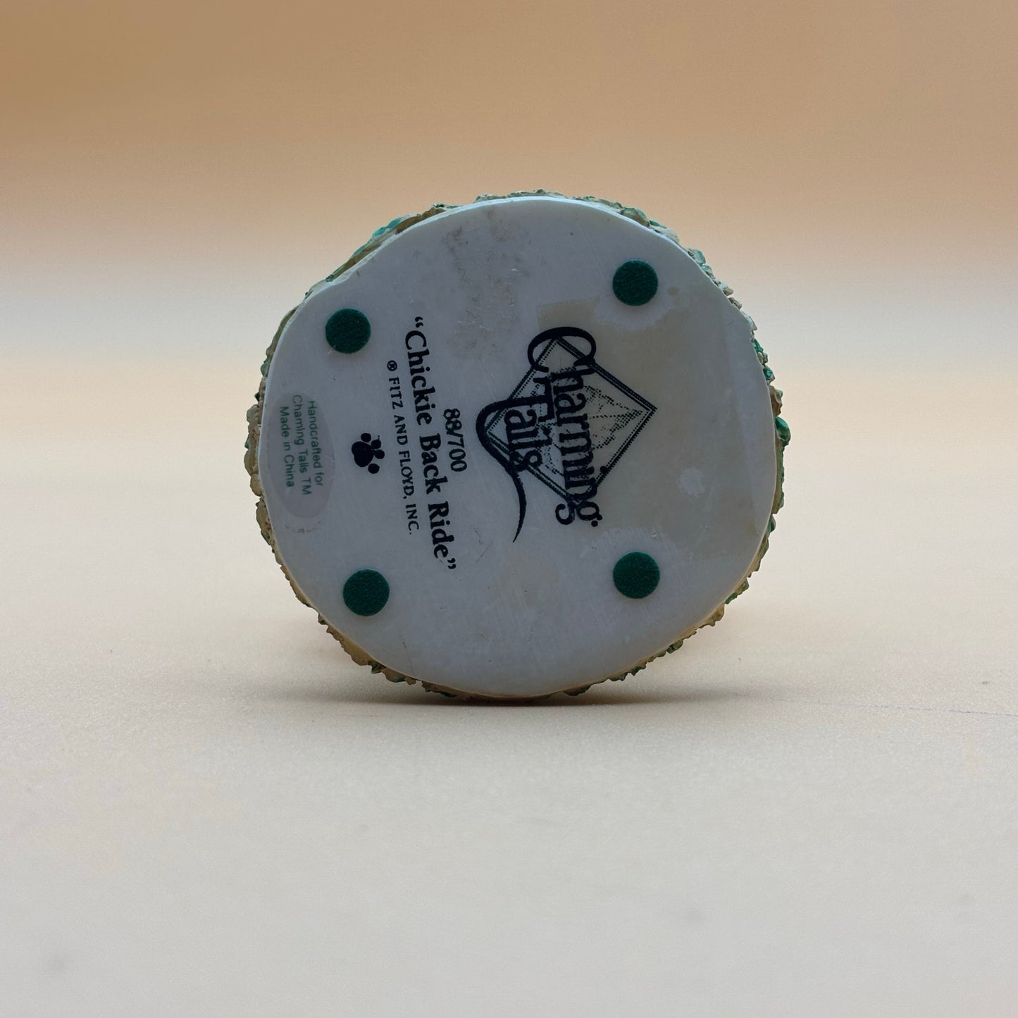 Charming Tails “Chickie Back Ride” Figurine with Box