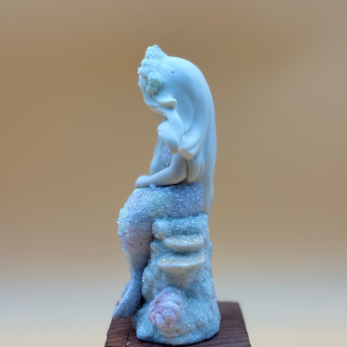 1993 Enesco Coral Kingdom Athena Mermaid Shimmer Stone Figurine