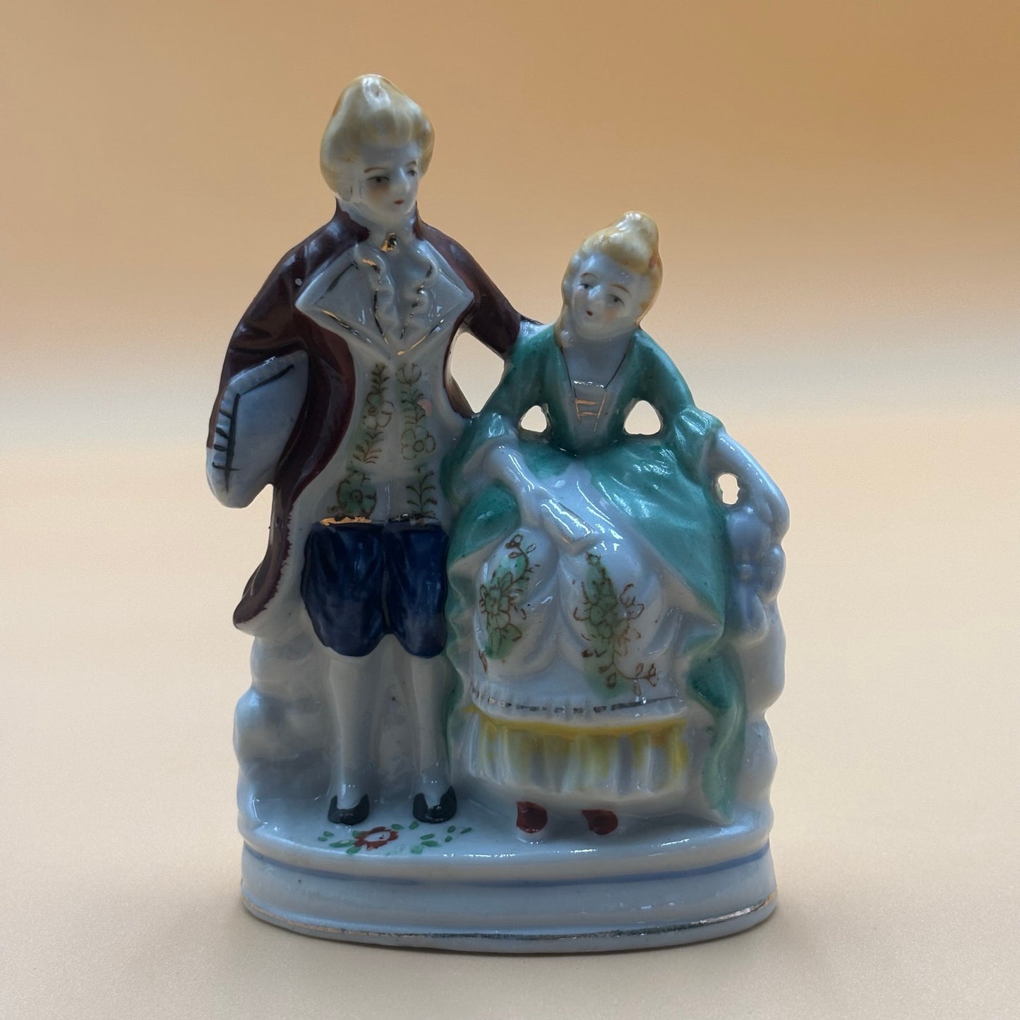 Vintage Victorian Occupied Japan Porcelain Figurine Set of 3 - Colonial Characters