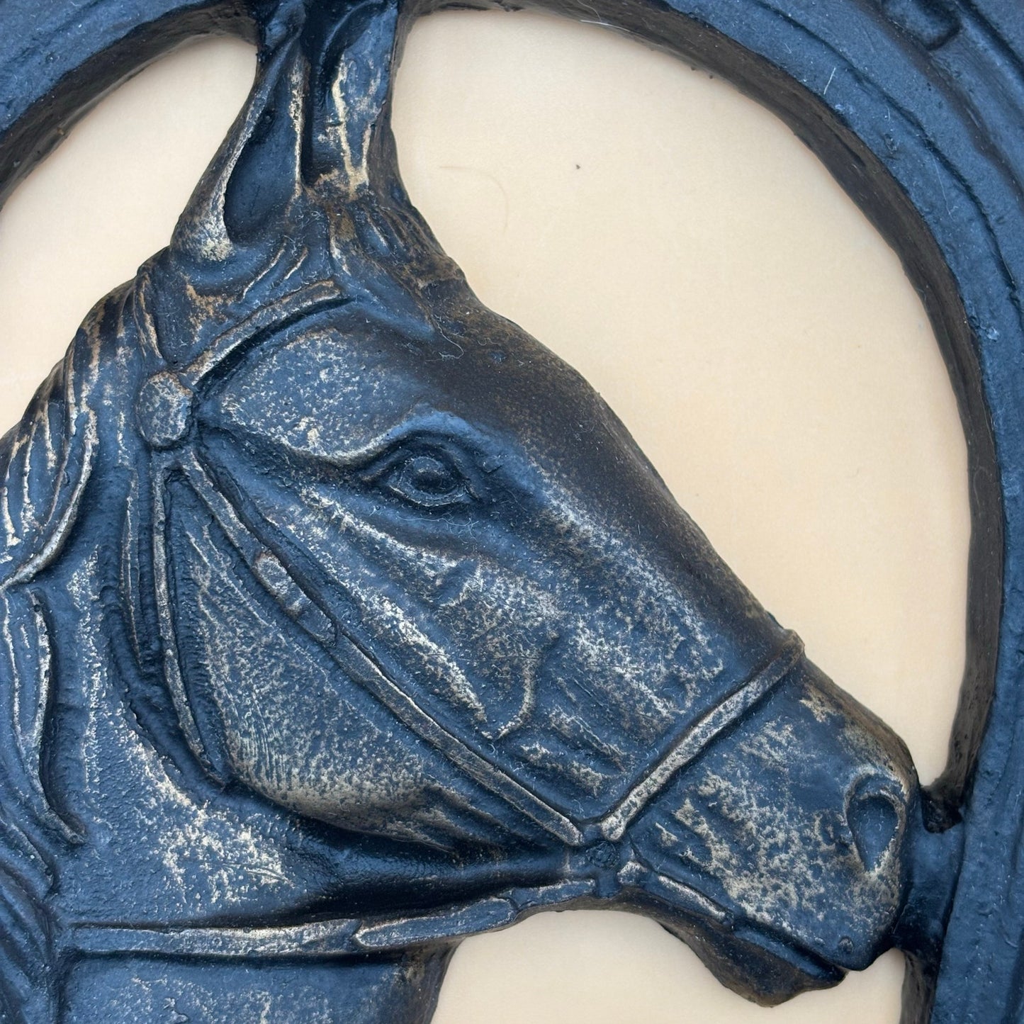Horse Head Horseshoe Wall Art – Made From Lignite Coal, North Dakota