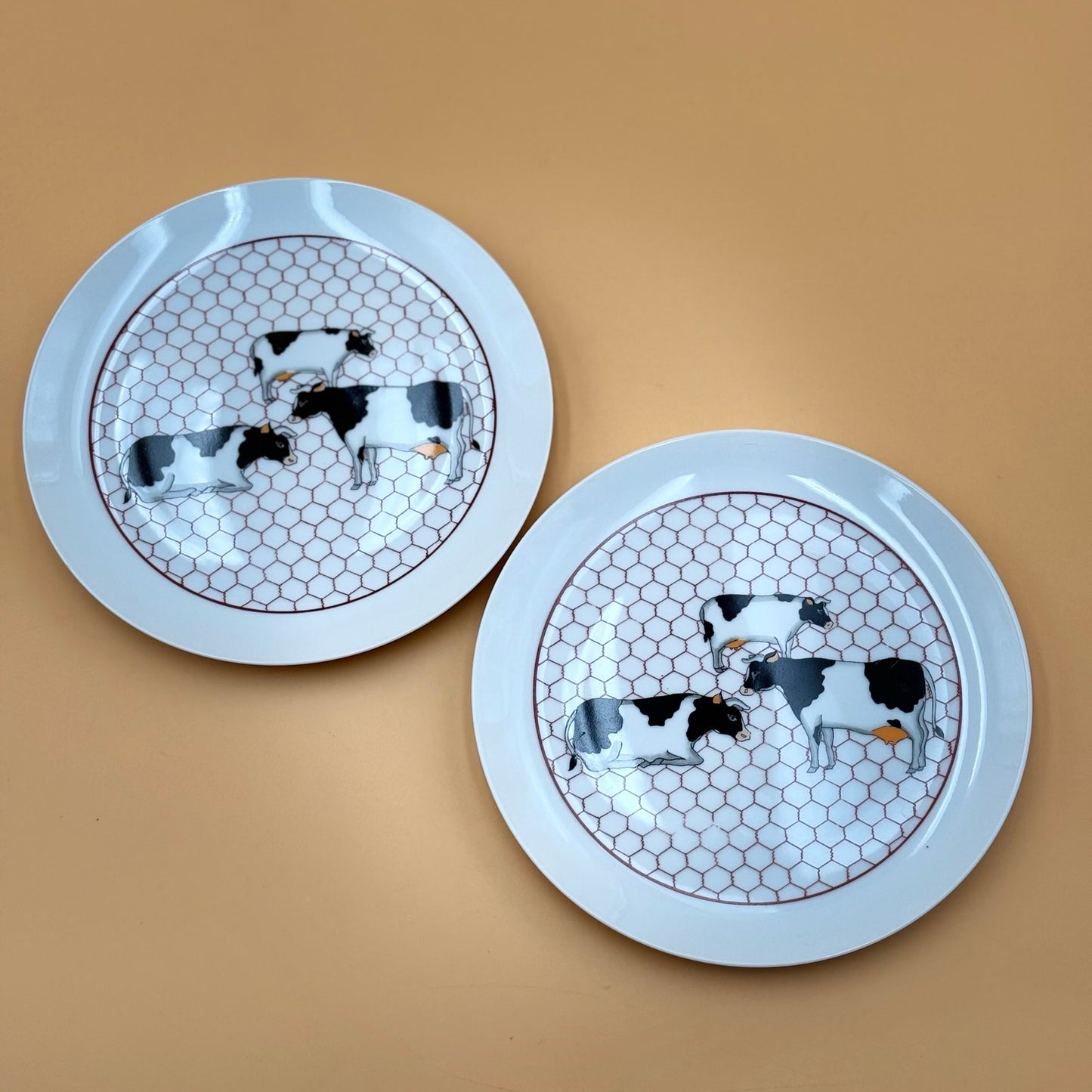Takahashi San Francisco Cow Dessert Plates – Set of Two