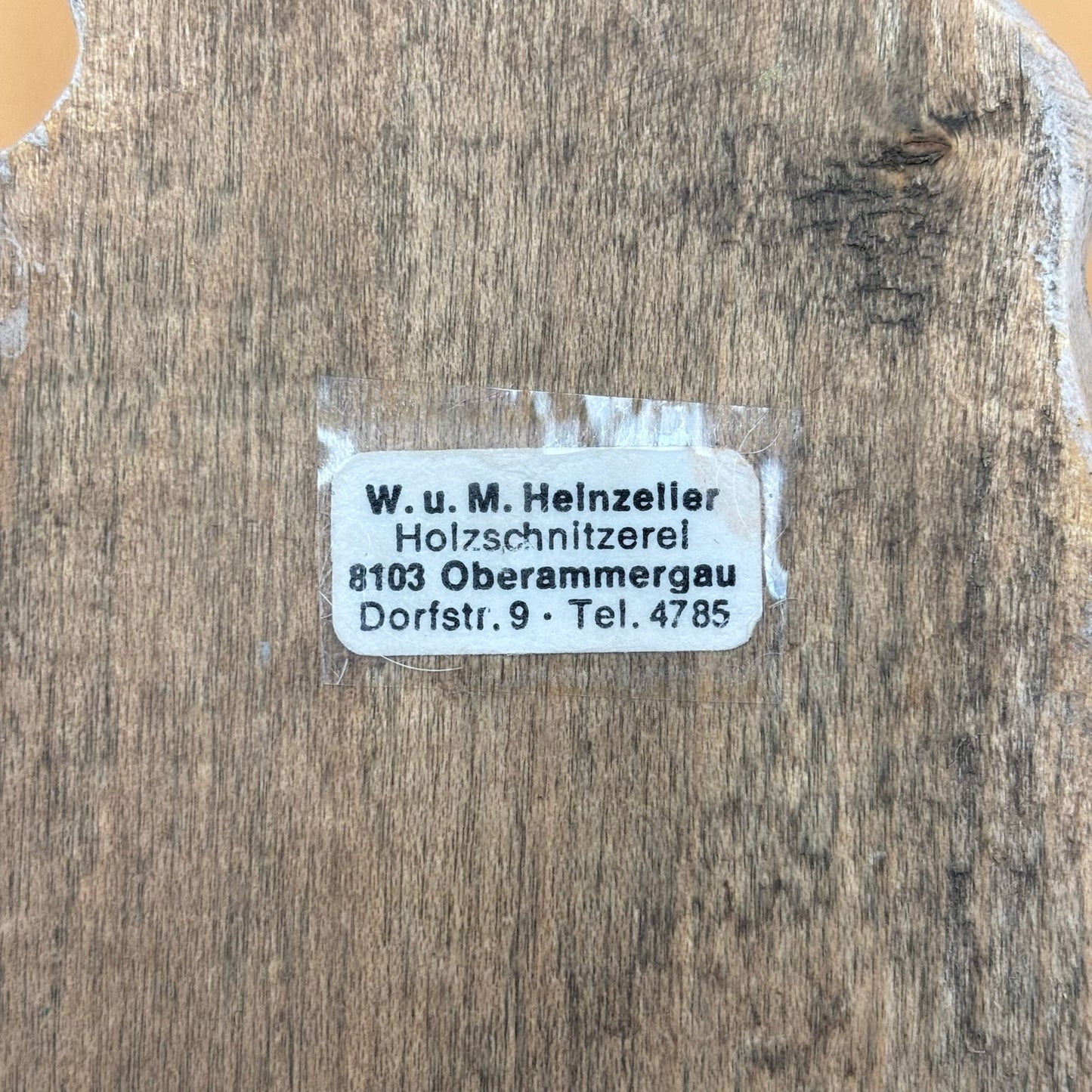 W. u. M. Heinzelier Wood Carved Madonna and Child — Oberammergau Germany