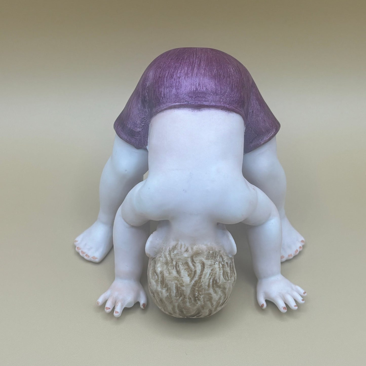 Vintage Lenwile Ardalt Japan Baby Doing Headstand Figurine