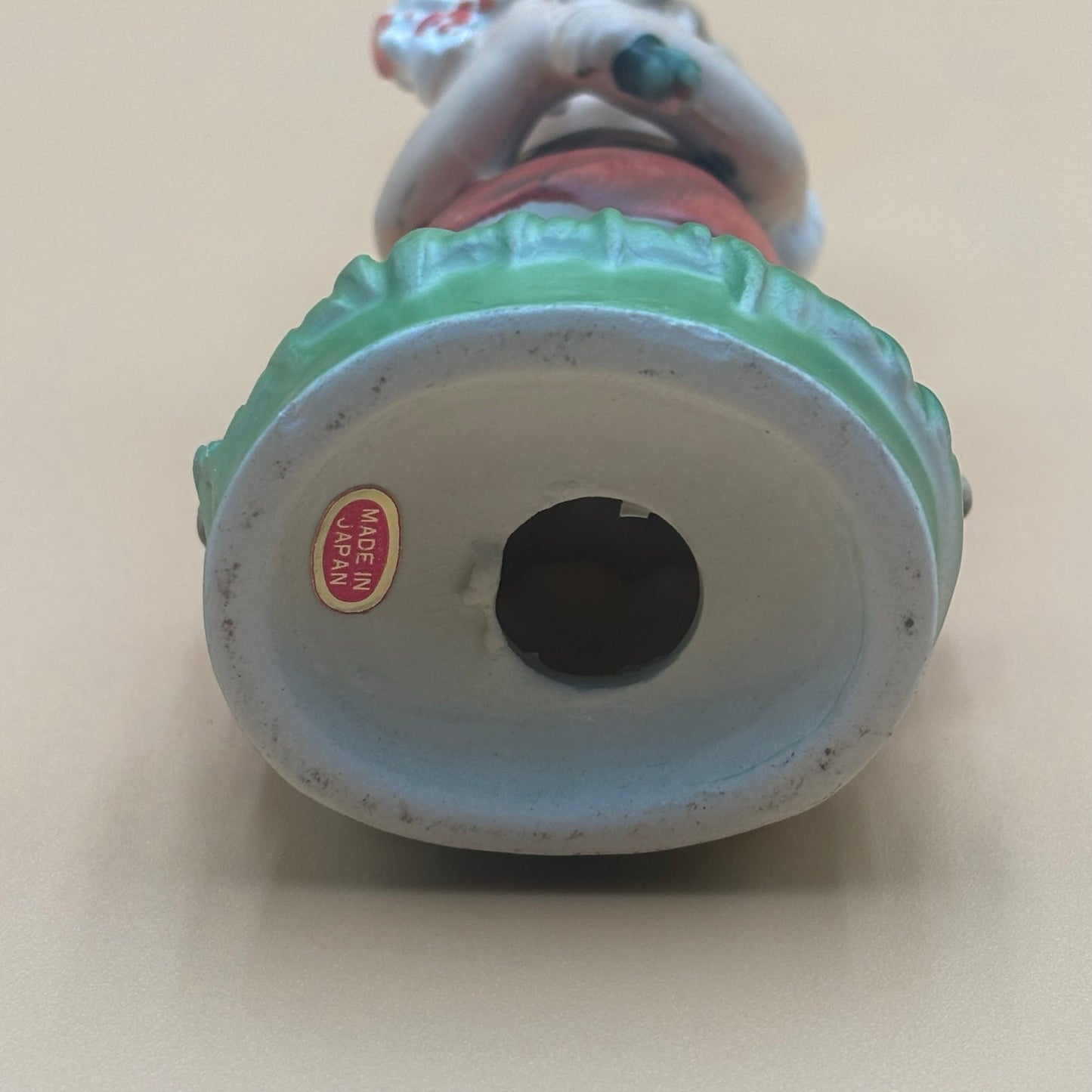 Vintage Girl with Flowers Figurine - Made in Japan