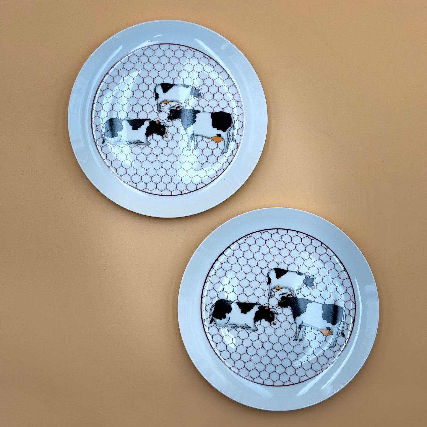 Takahashi San Francisco Cow Dessert Plates – Set of Two