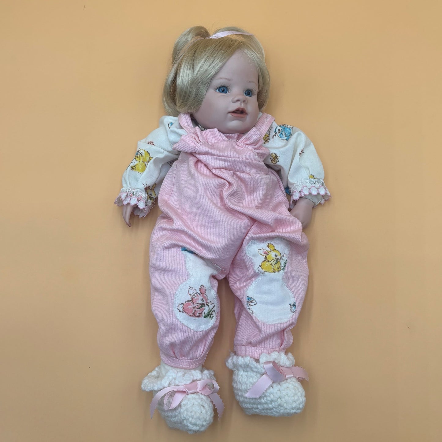 Boots Tyner “Peaches” Porcelain & Beanbag Doll (1987 Reproduction)