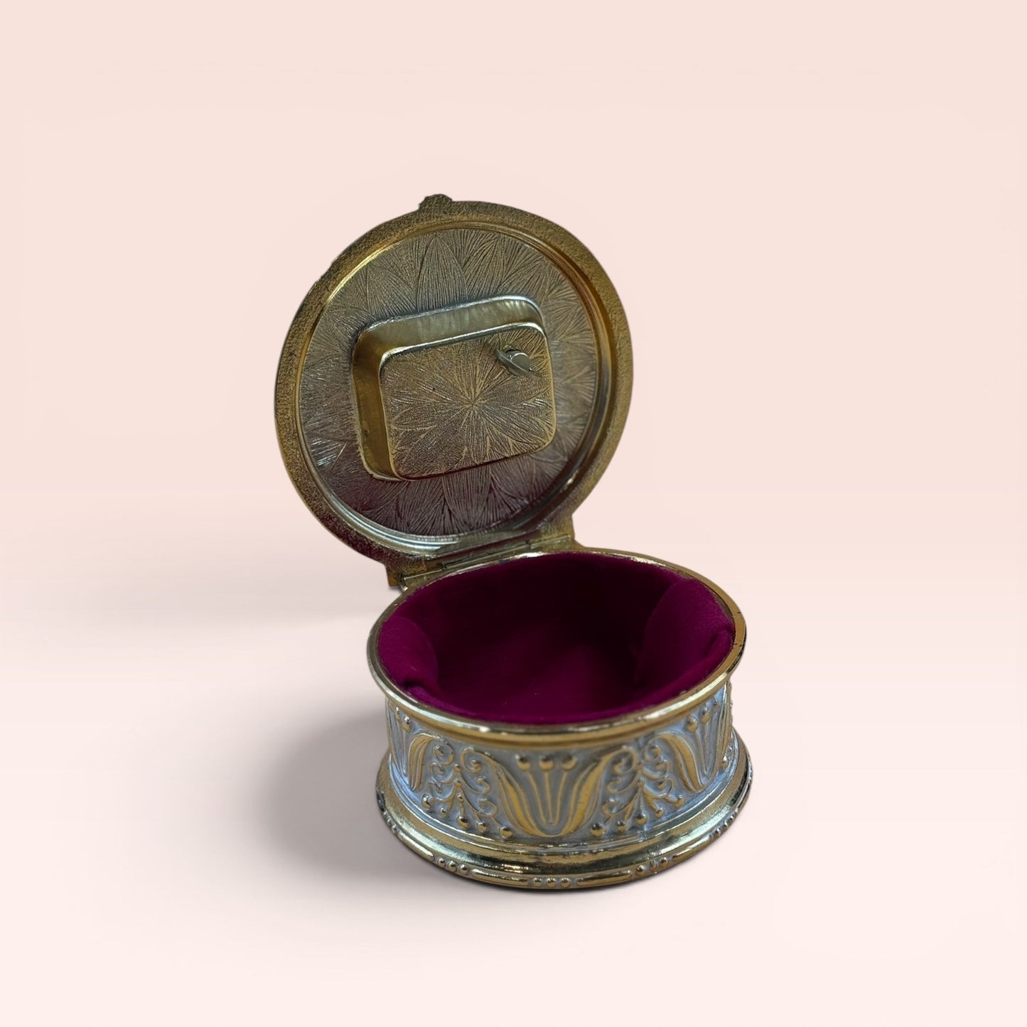 Vintage San Francisco Music Box Floral Trinket Box Plays I Will Wait For You