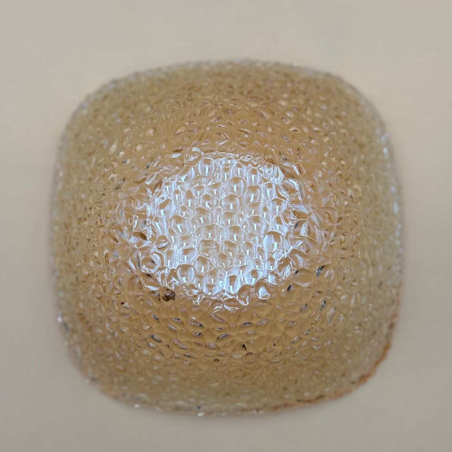 Textured Pebbled Salad Bowls Square Rounded Design
