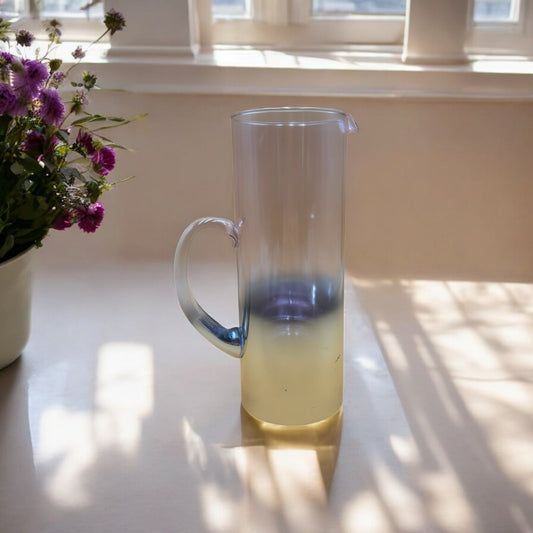 Ombre Iridescent Glass Pitcher — Debi Lily “Golden Rose” Collection