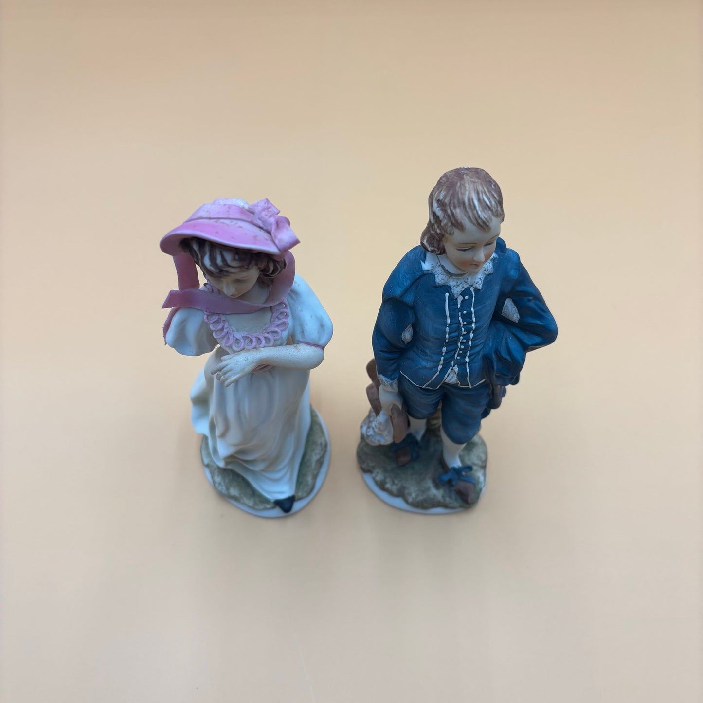 Victorian Couple Lefton China KW387 Limited Edition Figurines – Pair