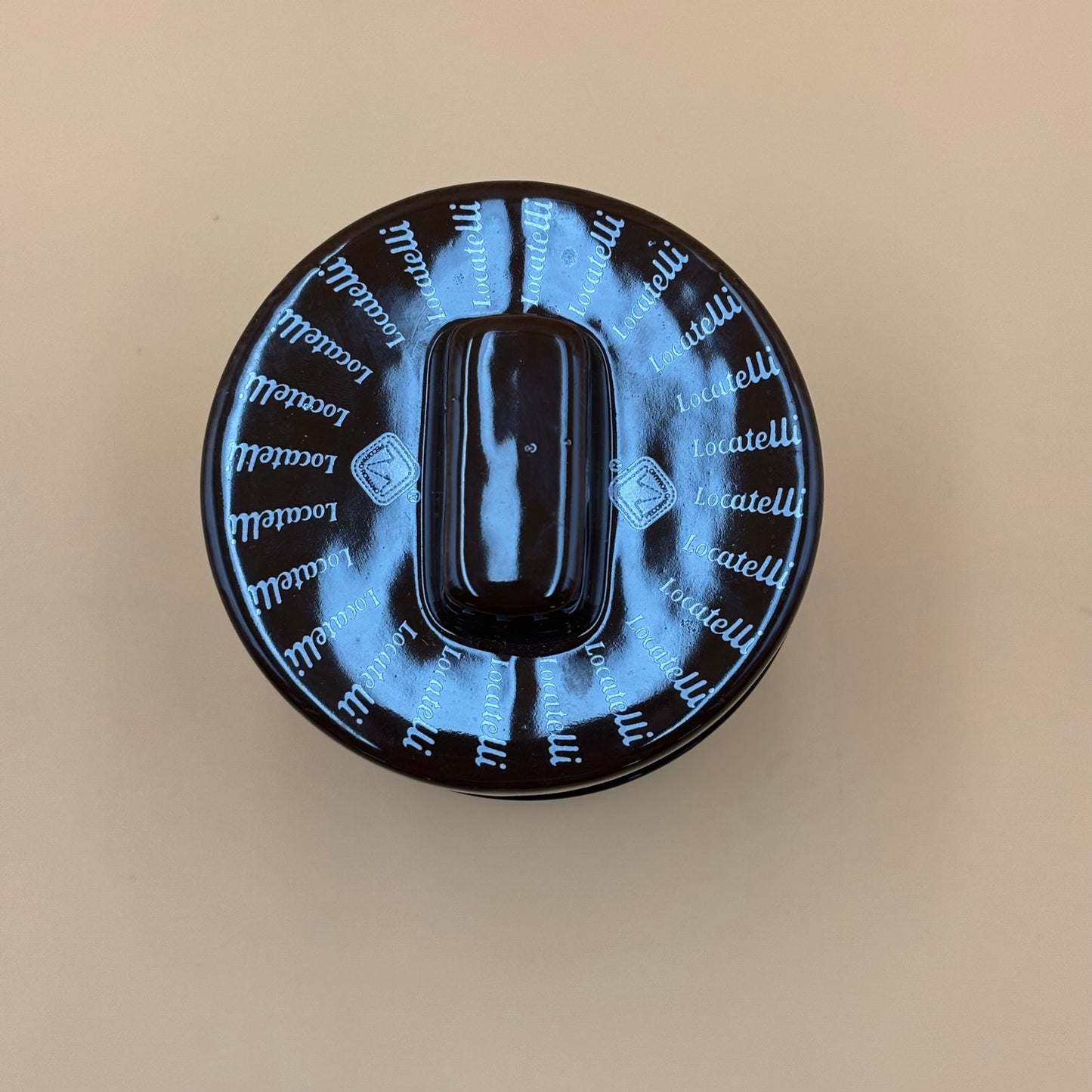 Locatelli Cheese Jar with Lid – Ceramic Formaggiera with Box