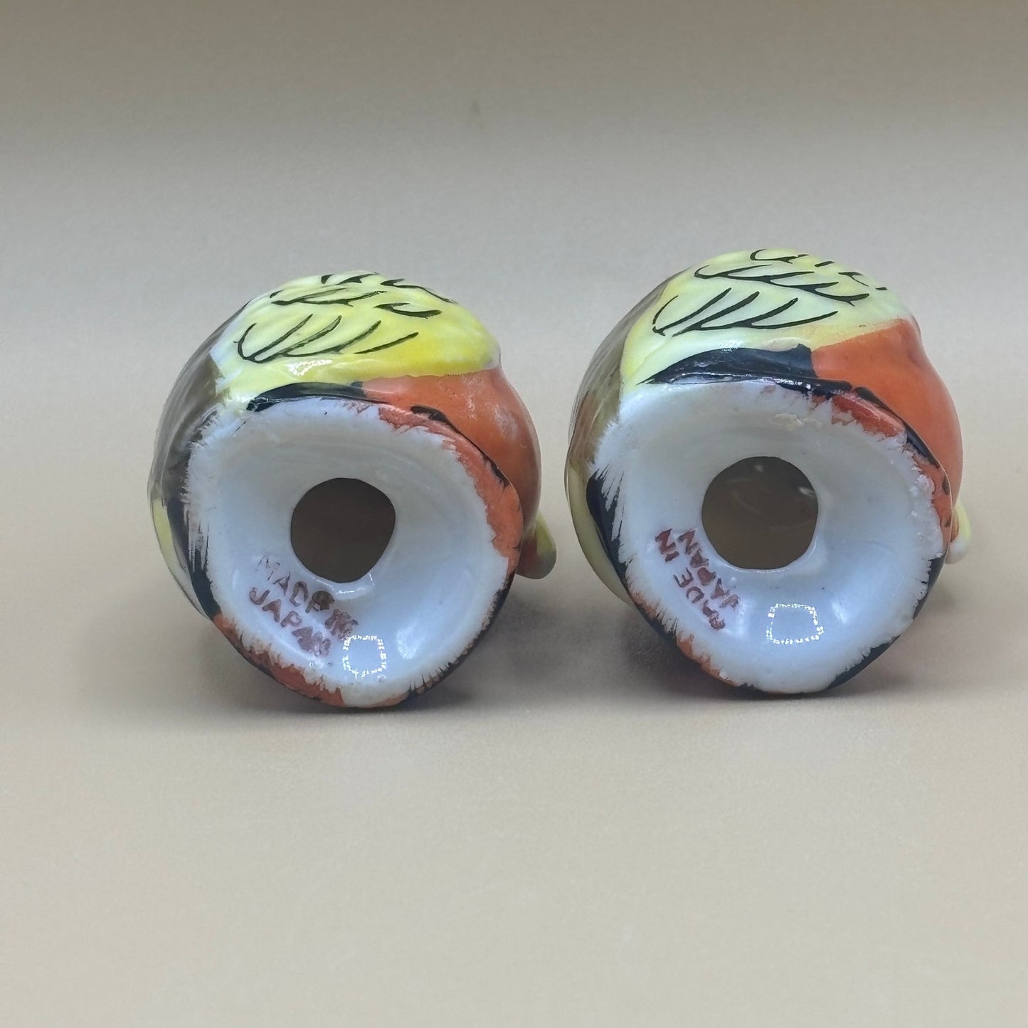 Vintage Japanese Robin Salt and Pepper Shakers