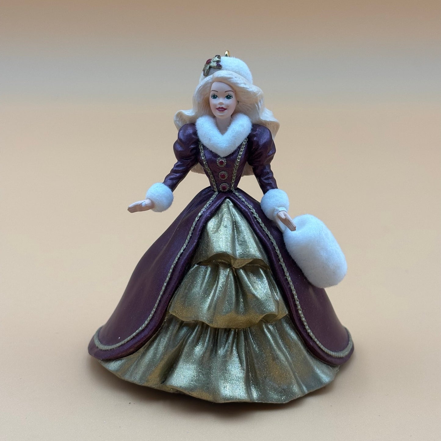 Set of 4 Hallmark Holiday Barbie Ornaments – 1996, 1997, 1998, 1999 Editions