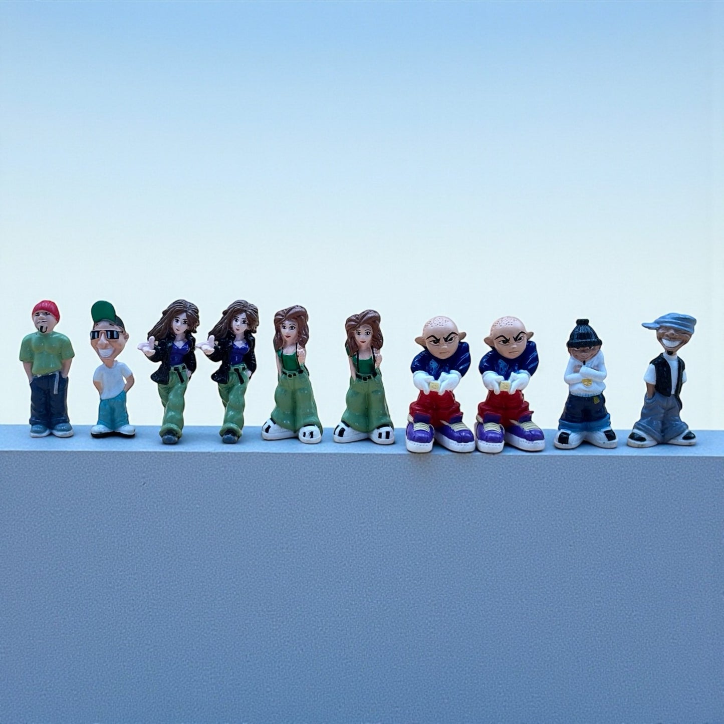 Lot of 10 Homies Figurines (7 Characters, 3 Duplicates)