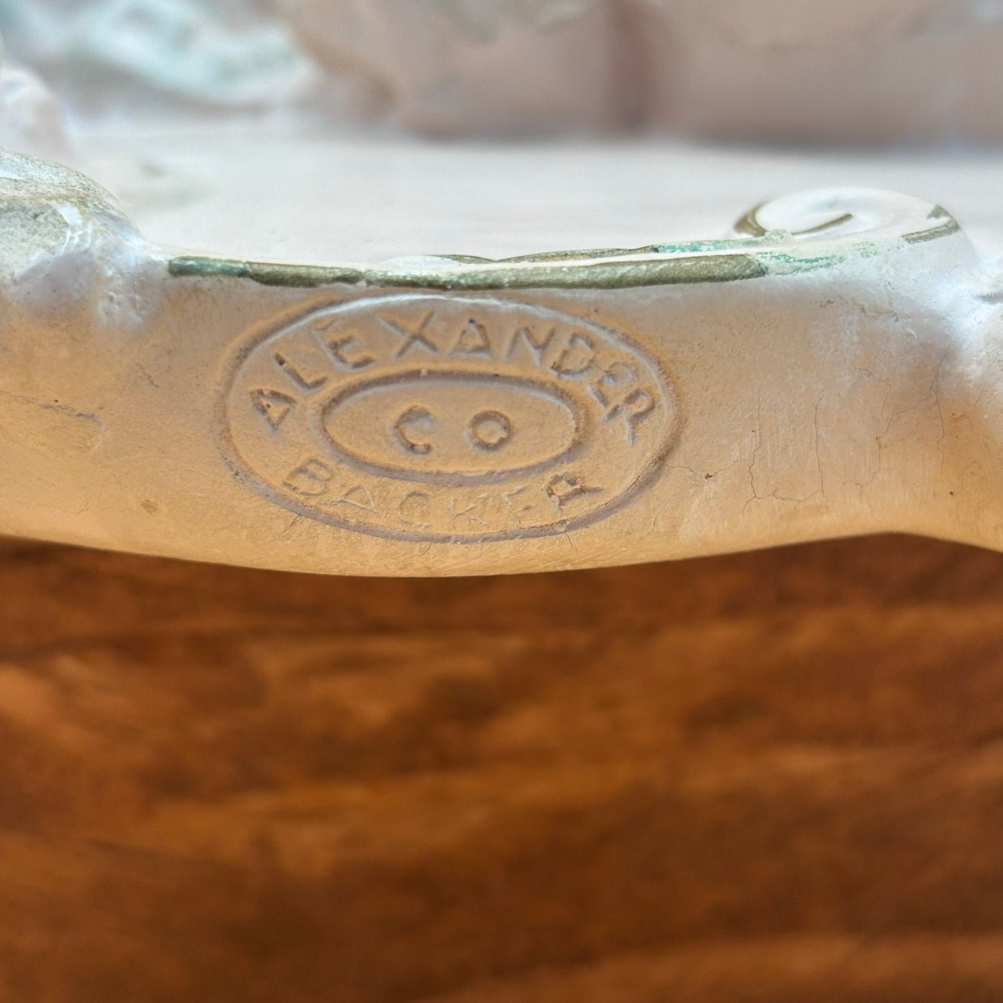 Pair of Alexander Backer Cherub Wall Plaques – Gilded Scrolls & Pastel Detail