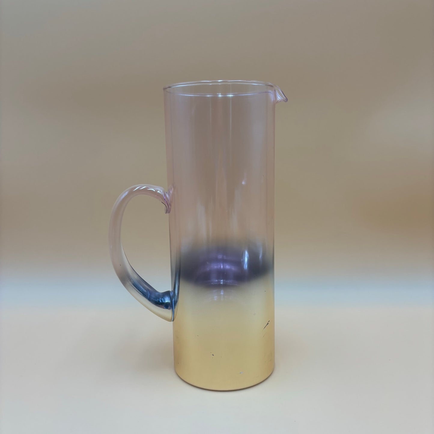 Ombre Iridescent Glass Pitcher — Debi Lily “Golden Rose” Collection