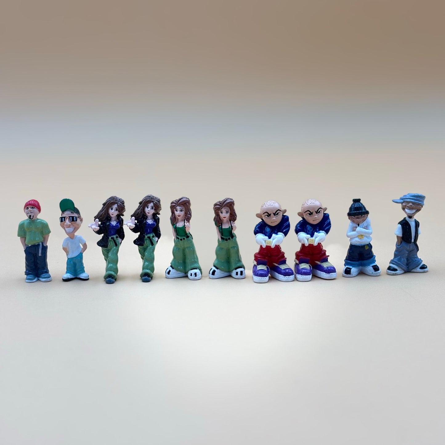 Lot of 10 Homies Figurines (7 Characters, 3 Duplicates)