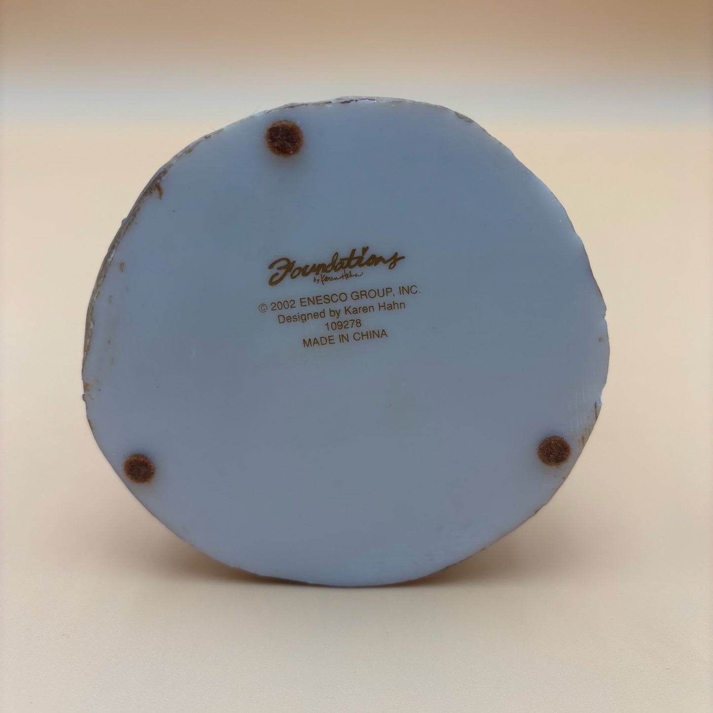 2002 Enesco Foundations Angel Figurine – Hebrews 13:2 by Karen Hahn