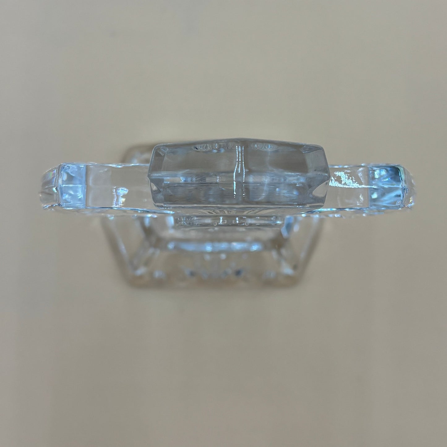 Crystal Cross Figurine - 7" Religious Home Decor