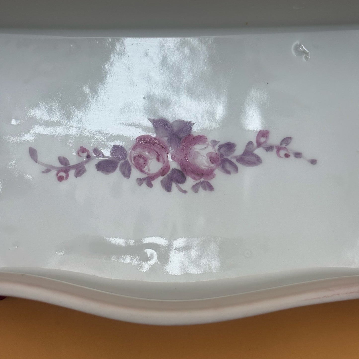 Hand Painted Porcelain Footed Dish Signed “By F. Semedo” – Sèvres-Style Scene