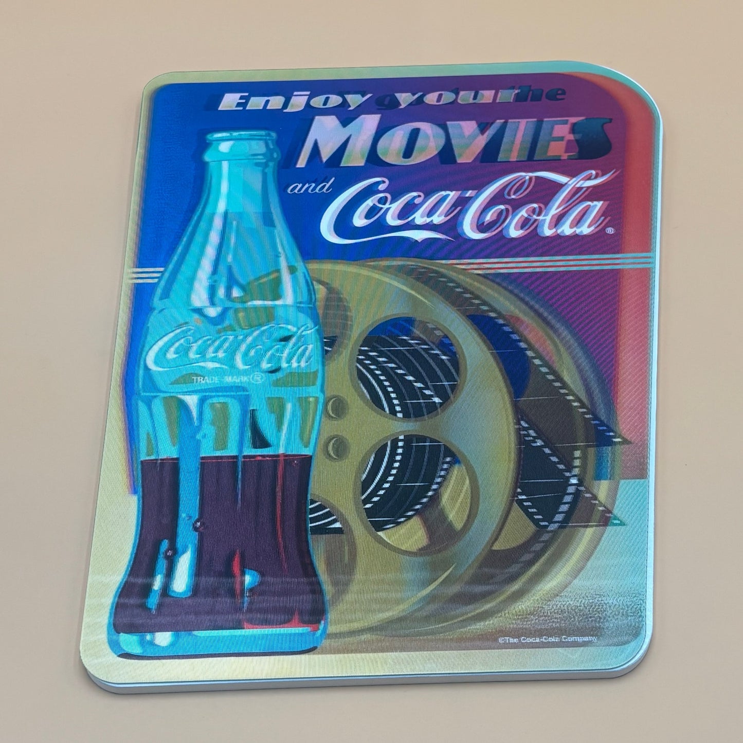 Coca-Cola Lenticular Wall Sign – “Let’s All Go to the Movies”