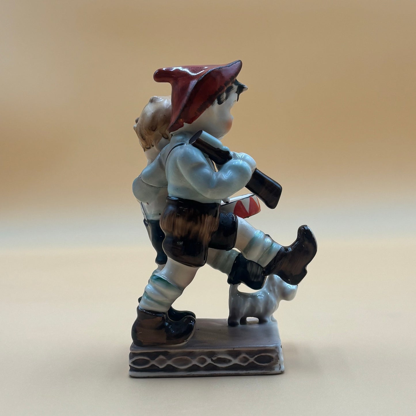 Vintage Occupied Japan Boys with Drum & Rifle Figurine 1950s