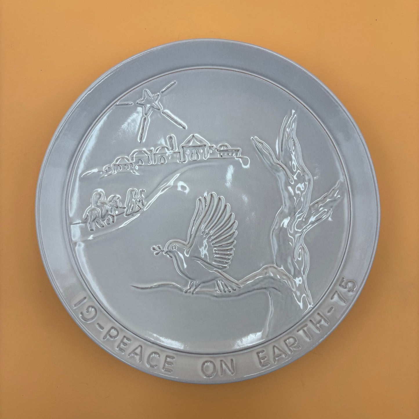 Frankoma Ceramic Wall Plates – Set of 2 Christmas Designs