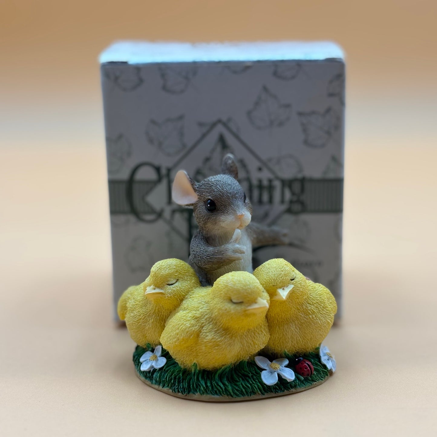 Charming Tails “Shhh, Don’t Make a Peep” Figurine with Box