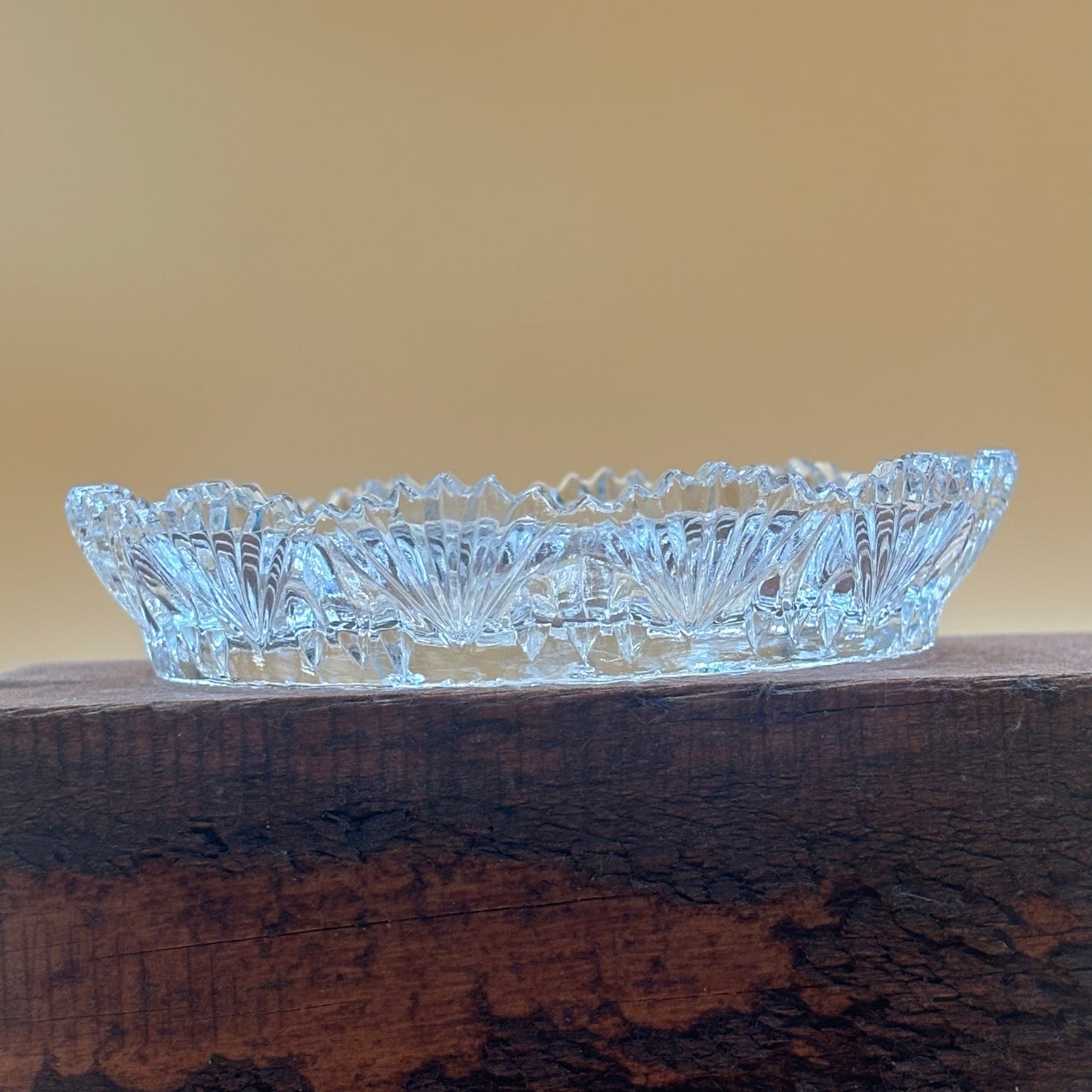 Set of 3 Genuine Lead Crystal Trinket Dishes - Made in Western Germany