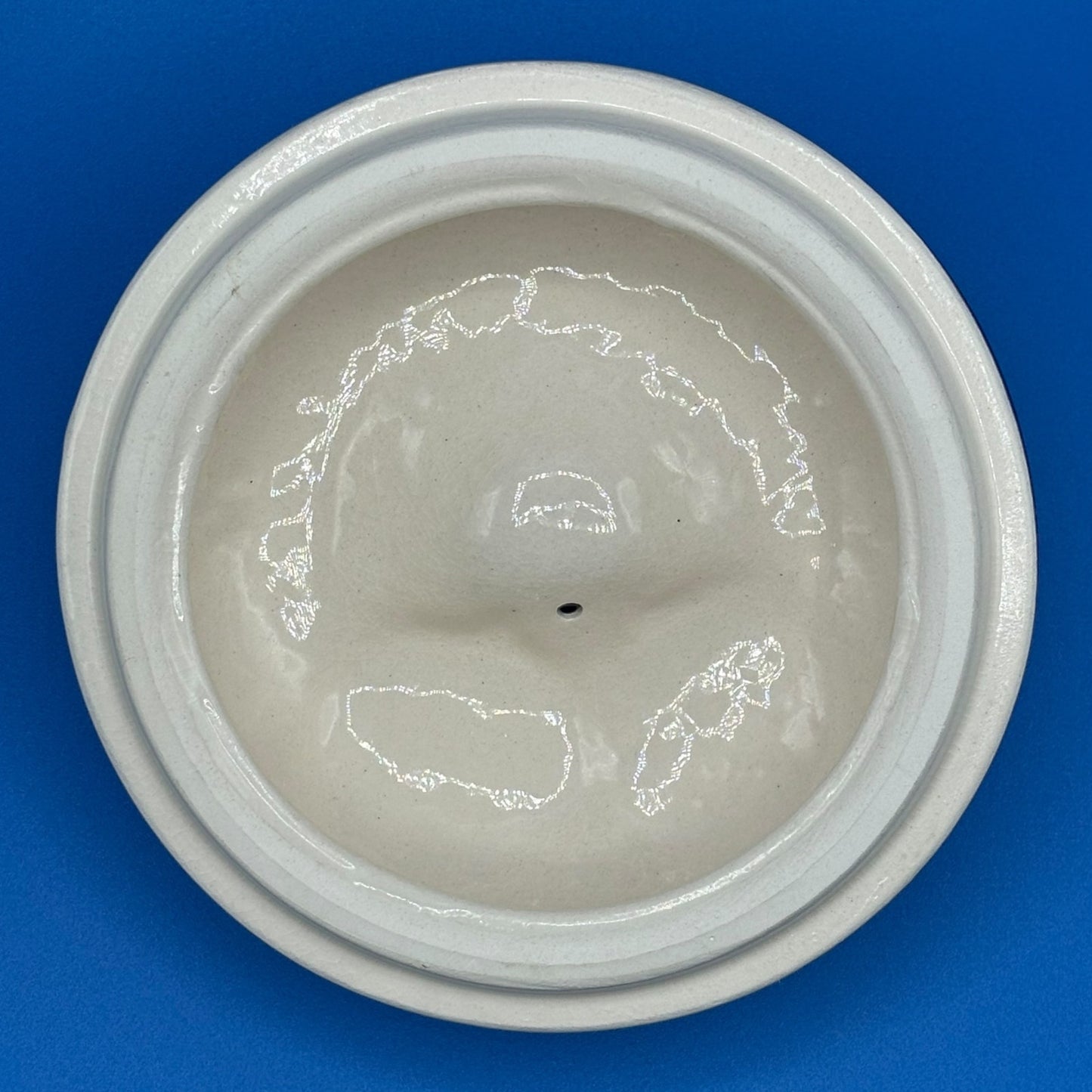 VTG Apple Baker with Blue Circled Stars